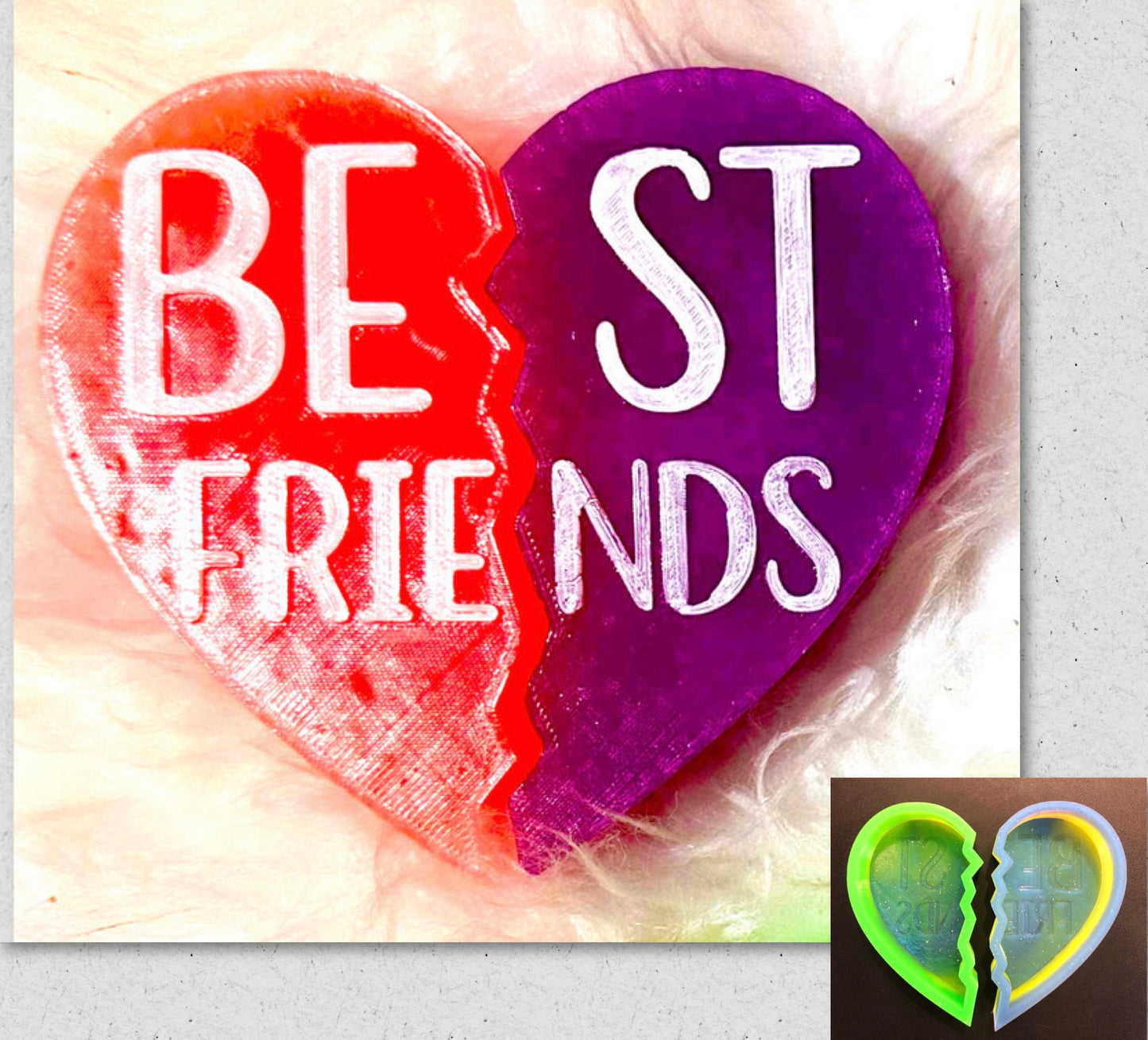 Best Friend Heart Mold Set