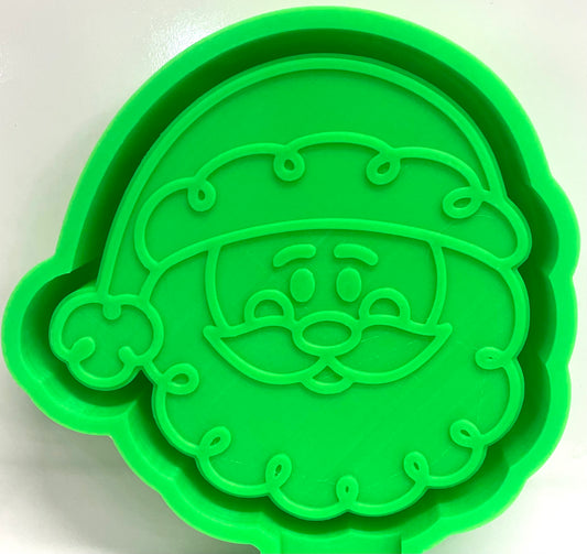 Swirly Beard Santa Mold
