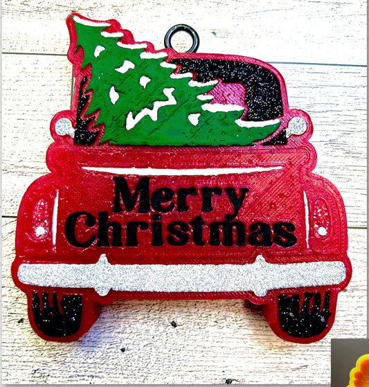 Merry Christmas Truck Mold