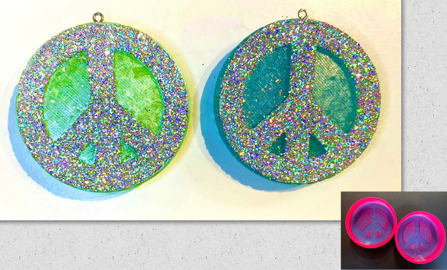 Peace Sign Vent Clip Molds