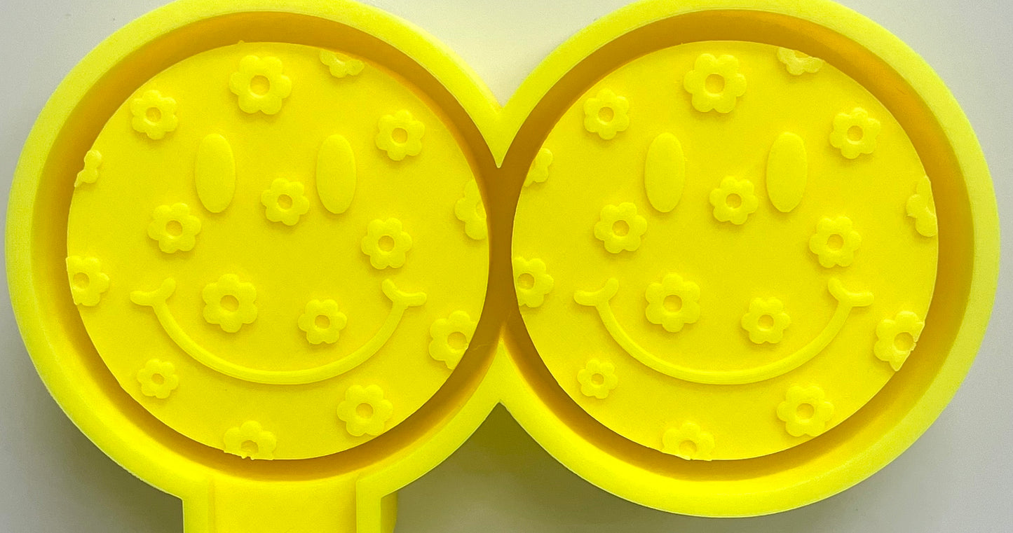 Flowery Smiley Face Mold