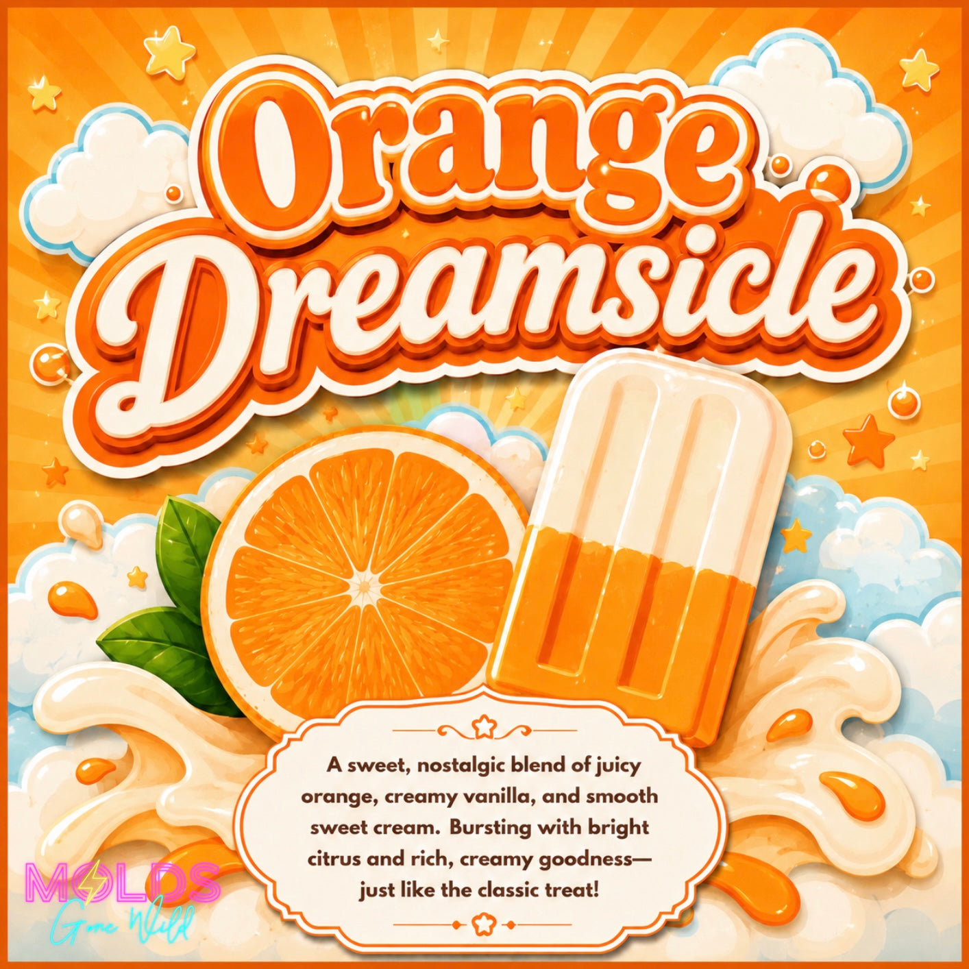 Orange Dreamsicle Prescented Aroma Beads