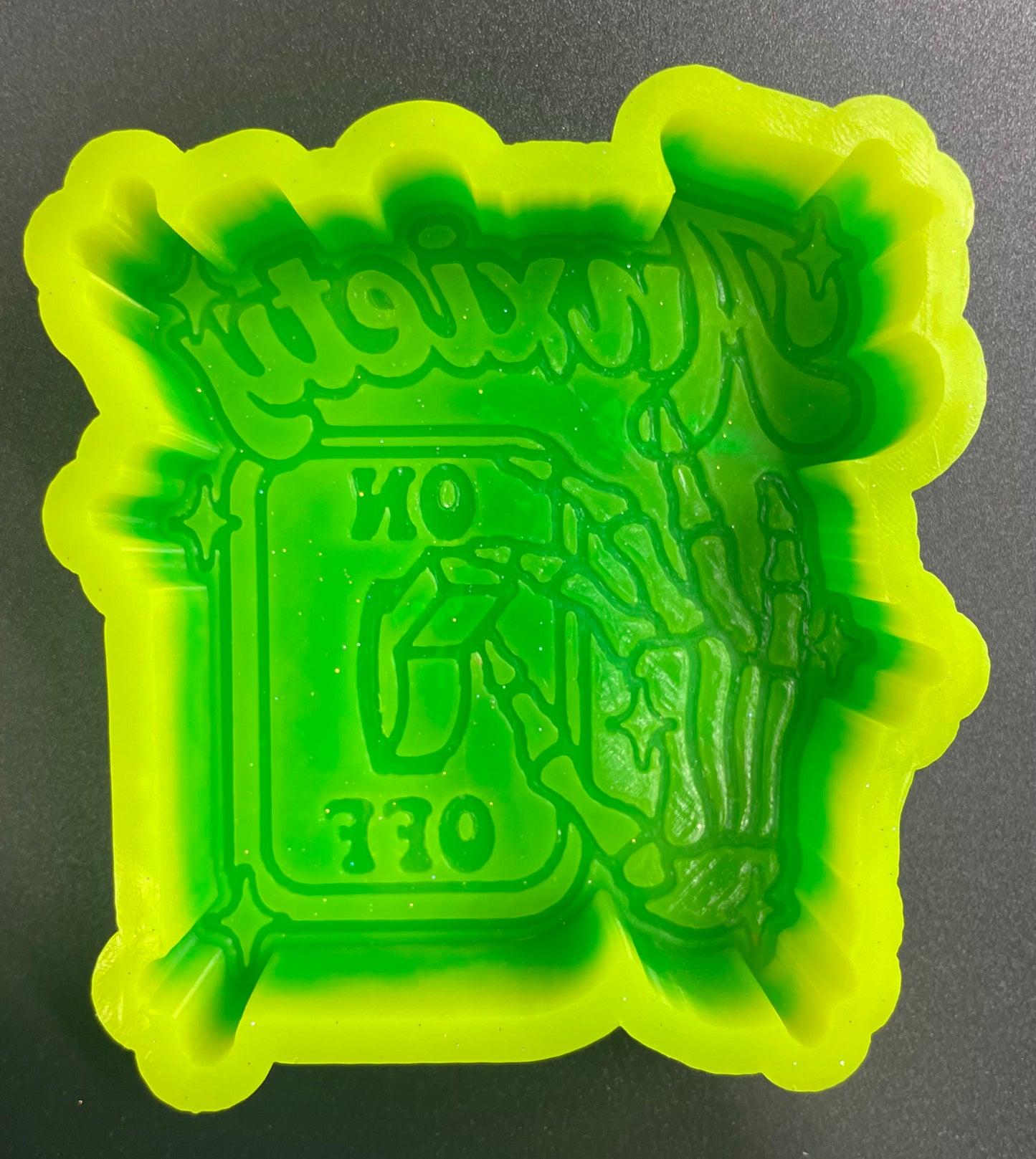 Anxiety On/Off Switch Skeleton Hand Mold