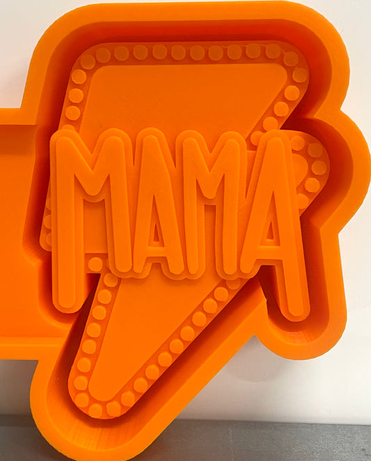 Mama Lightening Bolt Marquee Mold