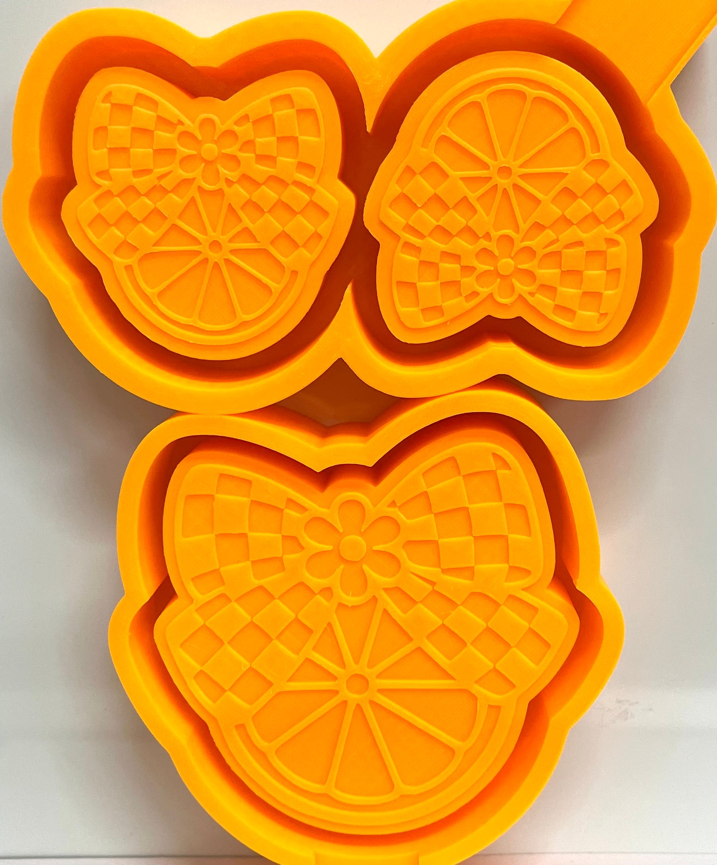 Retro Lemon With Checkered Bow & Vent Clip Mold Set