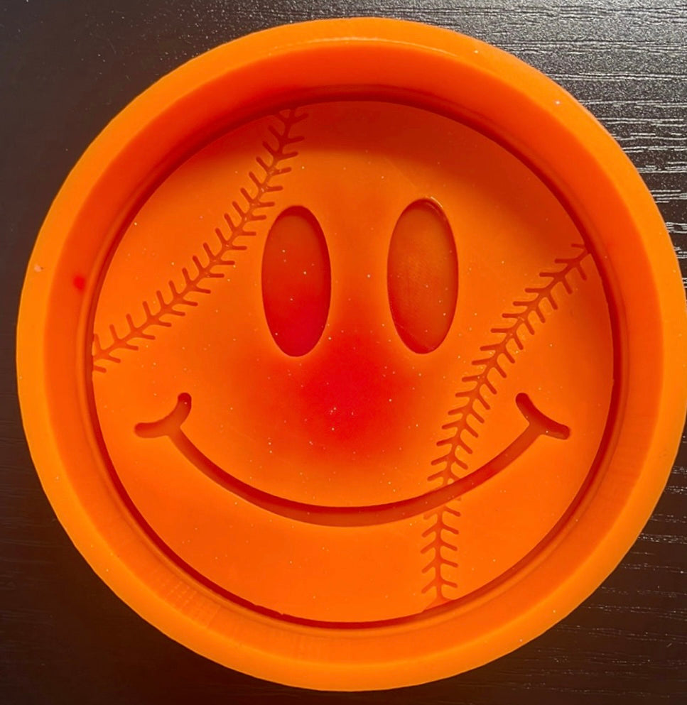 Smiley Face Baseball or Softball Mold