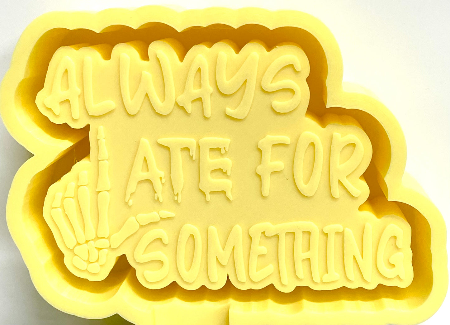 Always Late For Something Skeleton Mold