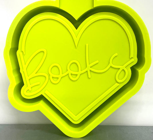 Books in Heart Mold