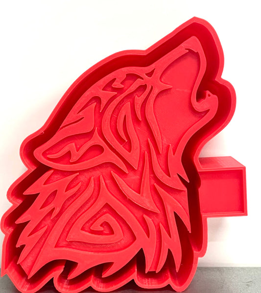 Tribal Howling Wolf Mold