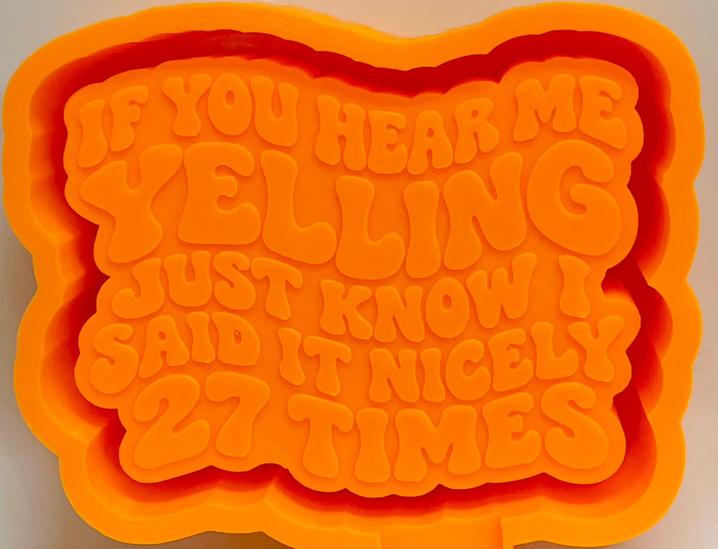 If You Hear Me Yelling Just Know I Said It Nicely 27 Times Mold