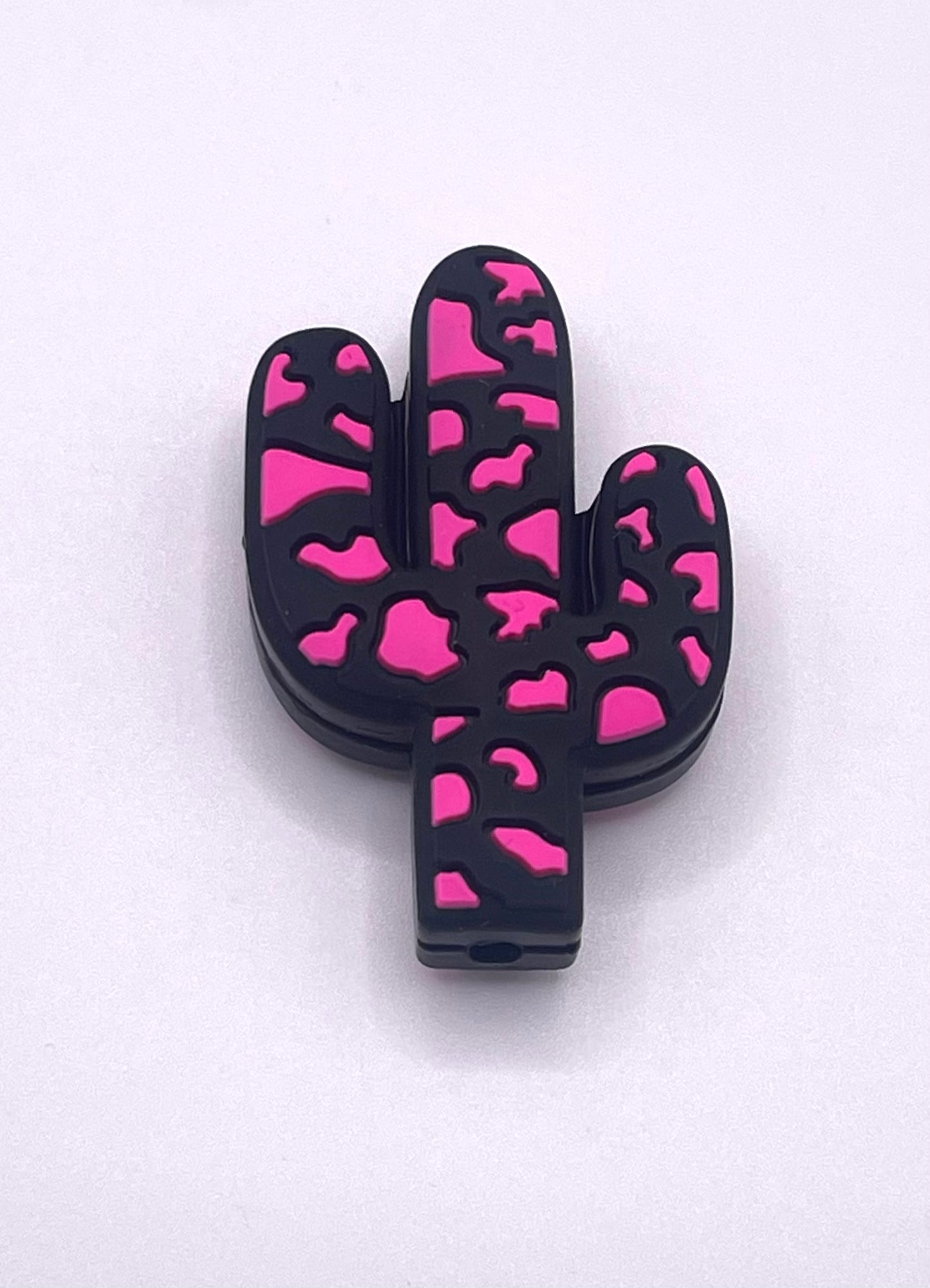 Cow Print Cactus Focal Bead - Discontinued