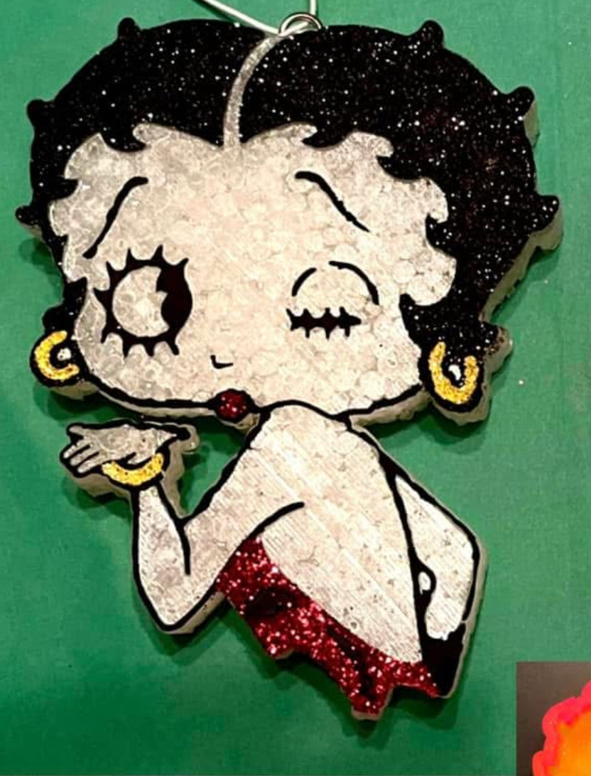 Sexy Cartoon Woman Blowing Kiss Mold