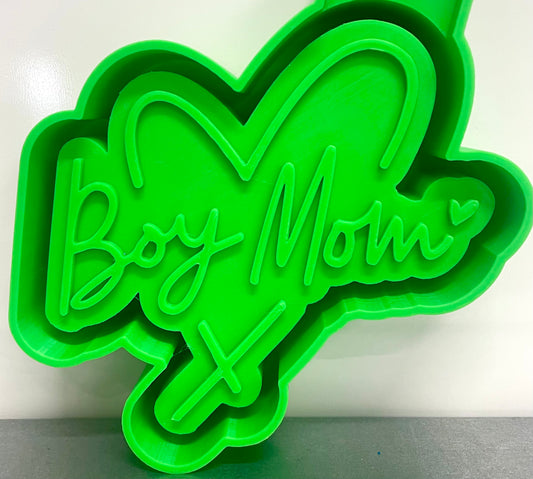 Boy Mom Heart Mold