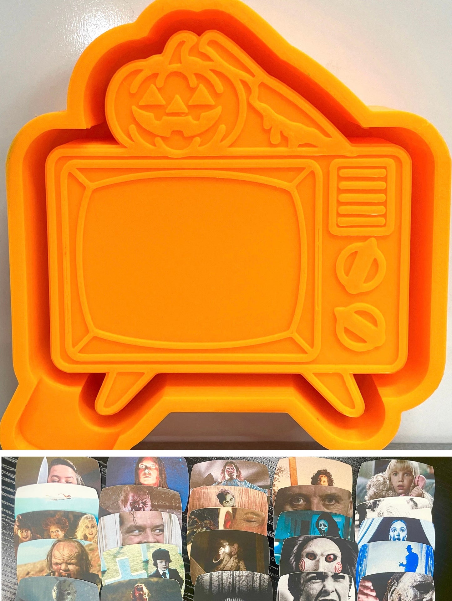 Halloween TV w/ Cardstock Option Mold