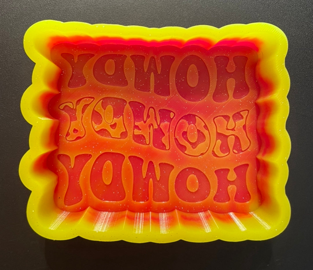 Cow Print Howdy Mold
