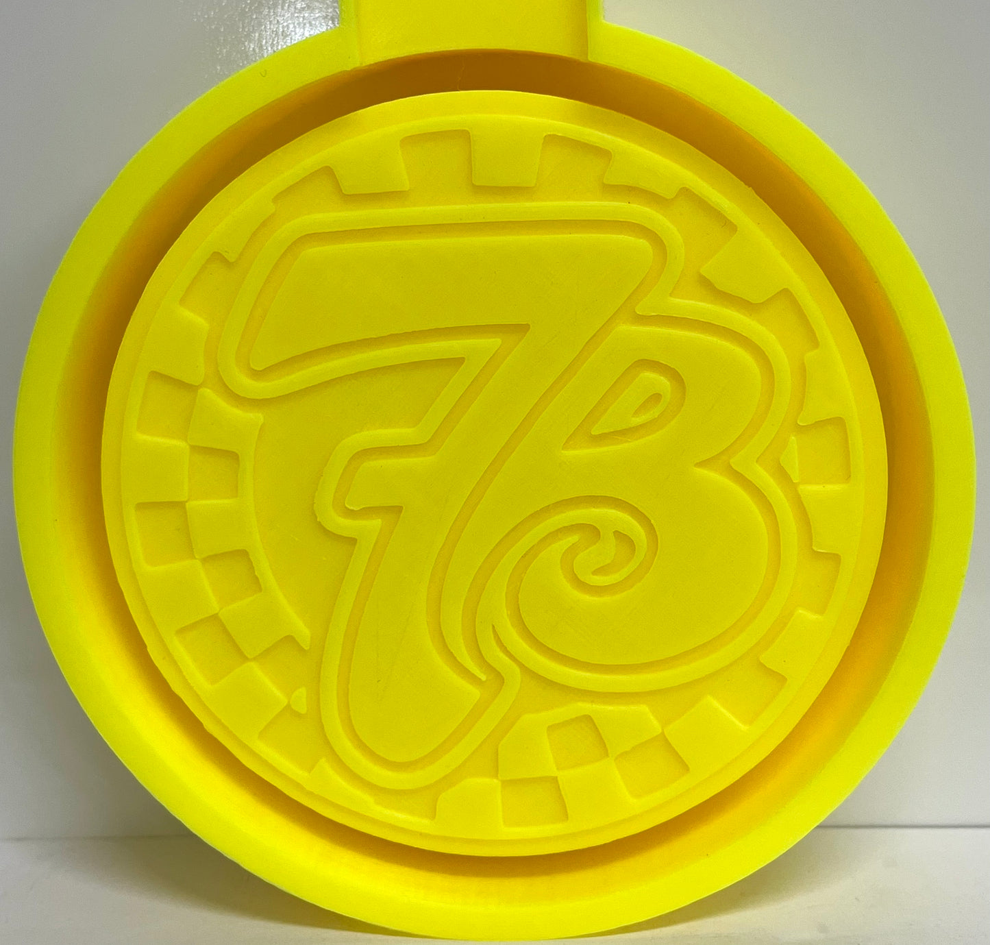 Checkered Circle Coffee Brand Mold