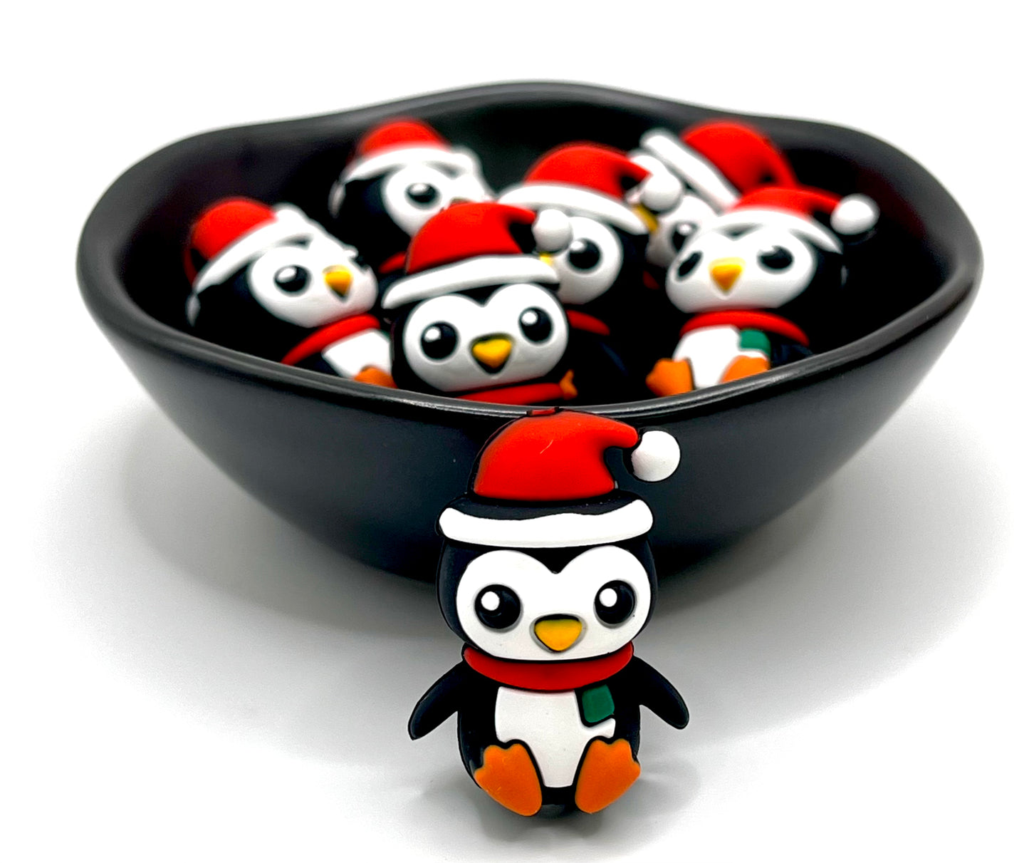 Christmas Penguin Focal Bead