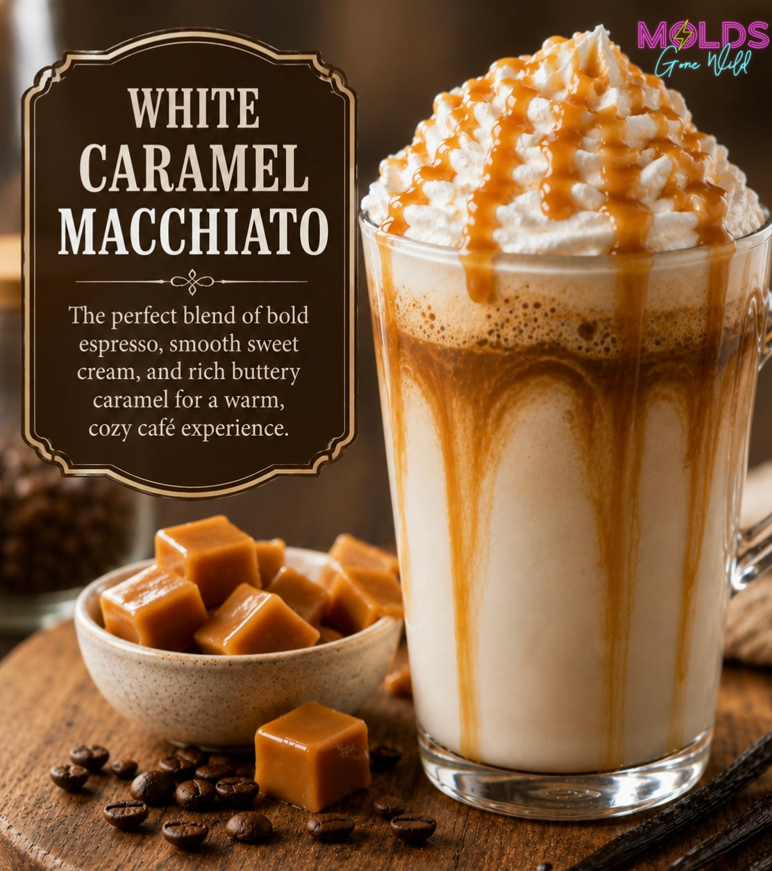 White Caramel Macchiato Prescented Aroma Beads