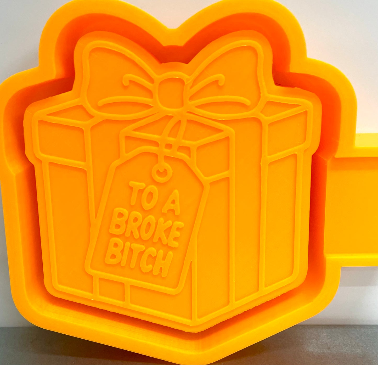 To A Broke Bitch Christmas Present Mold