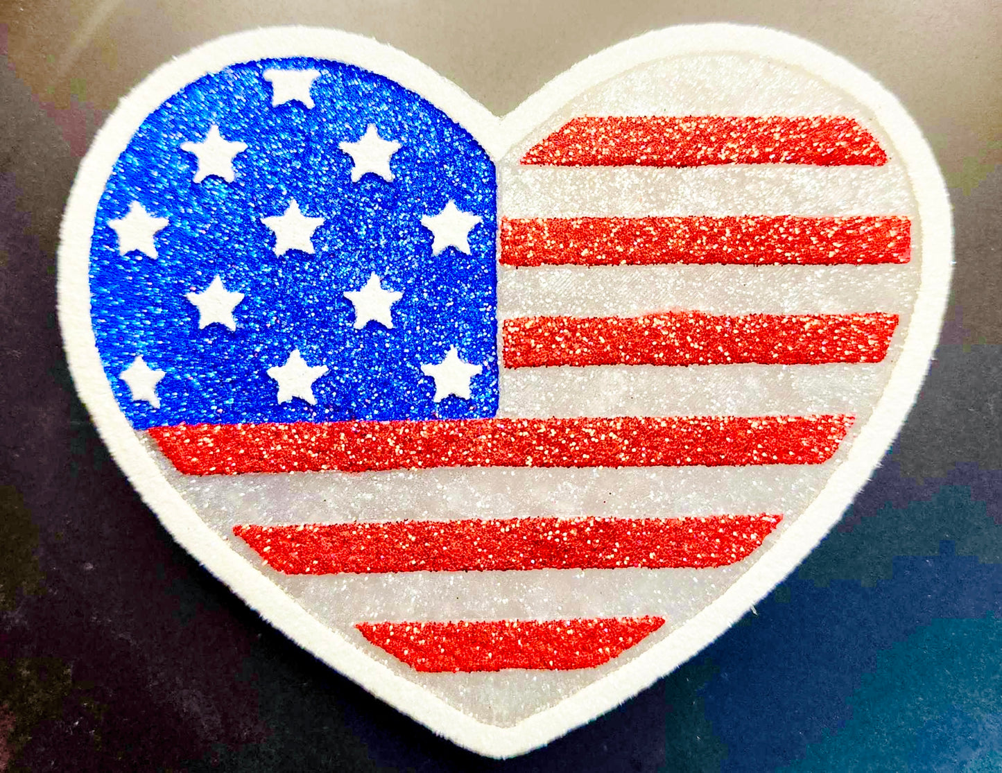 Heart Flag Thin Blue Line Mold