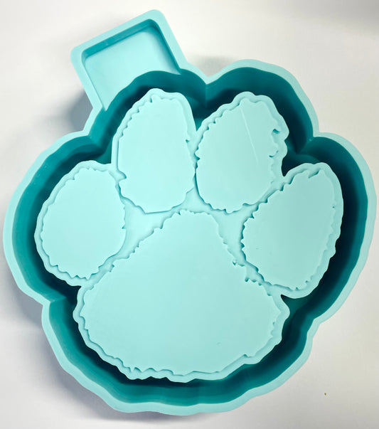 South Carolina College Sport Paw Print Mold