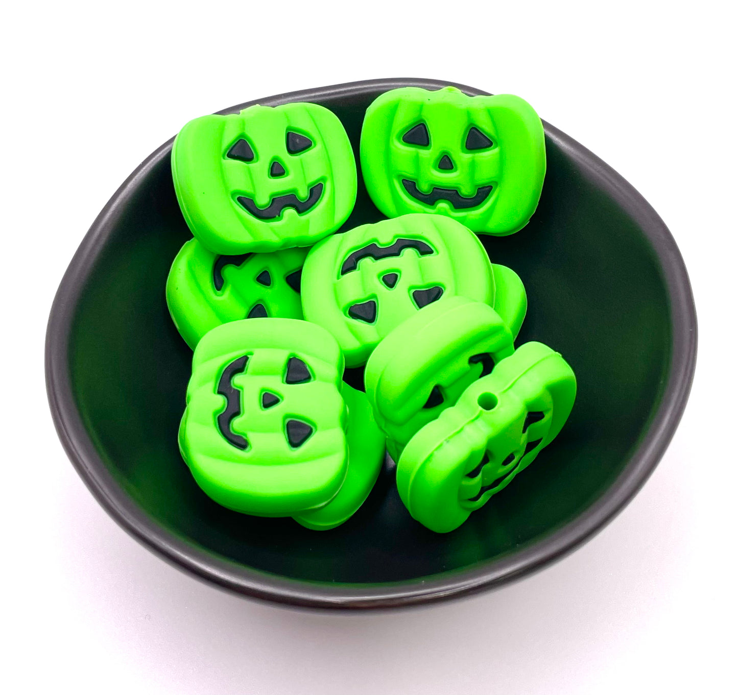 Green Jack O’Lantern Focal Bead