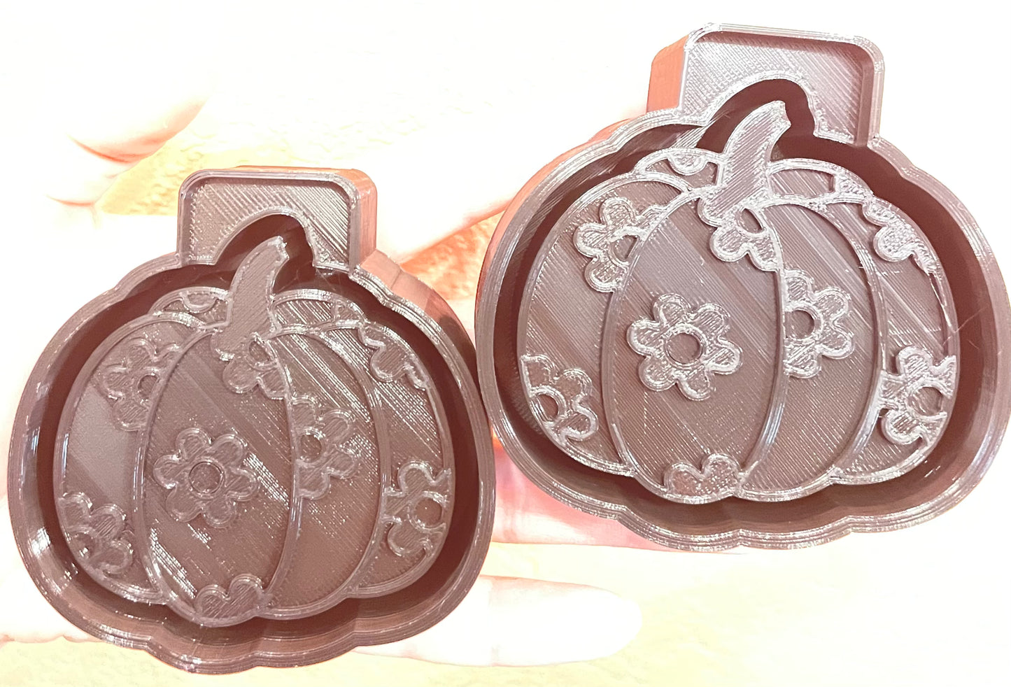 Flowery Pumpkin Vent Clip Molds