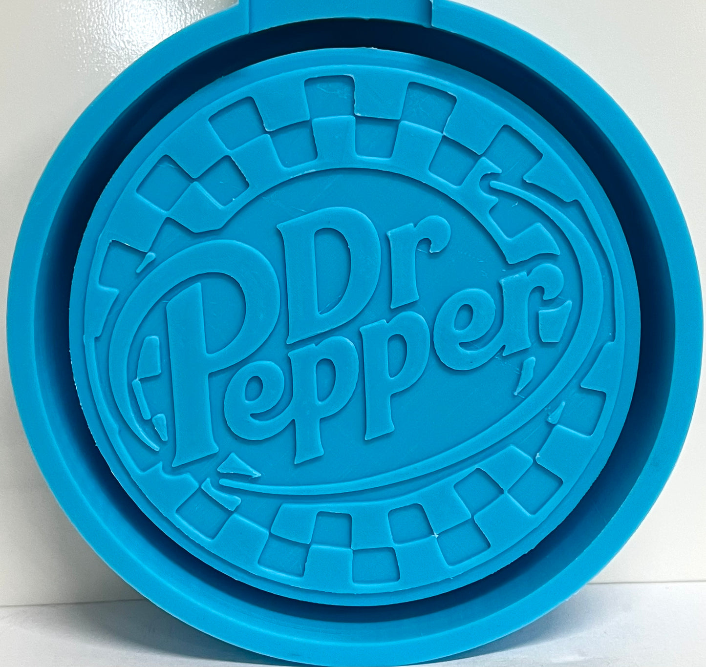 Checkered Circle Dr P Soda Mold