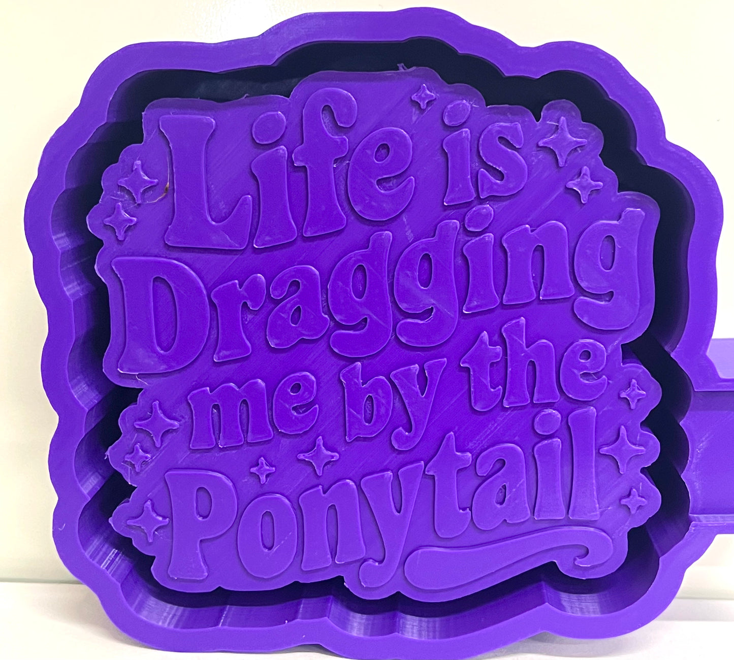 Life Is Dragging Me By The Ponytail Mold