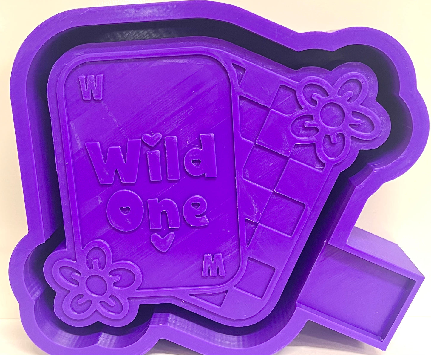 Wild One Checkered Wild Card Mold