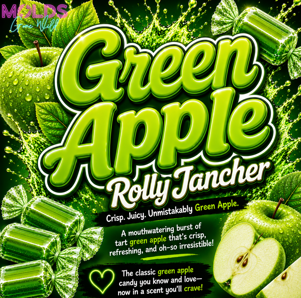 Green Apple Rolly Jancher Prescented Aroma Beads