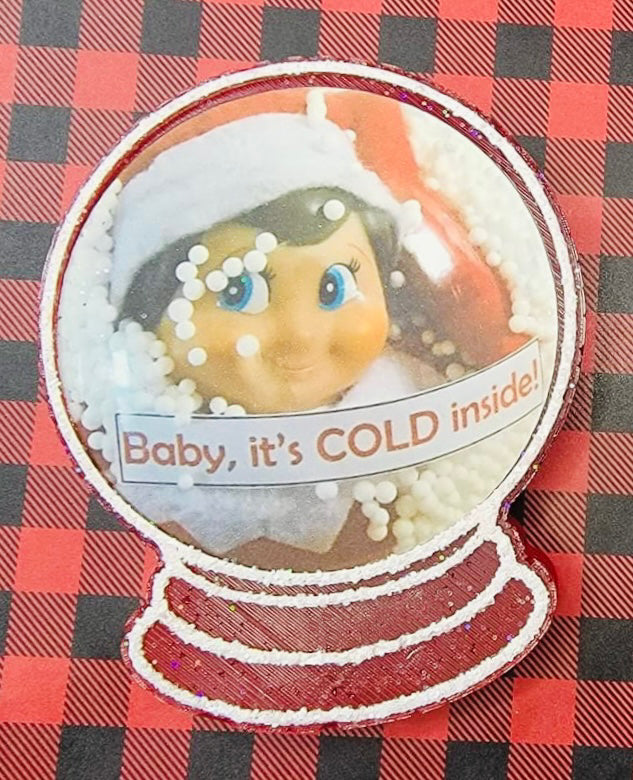 Cardstock Snowglobe Mold