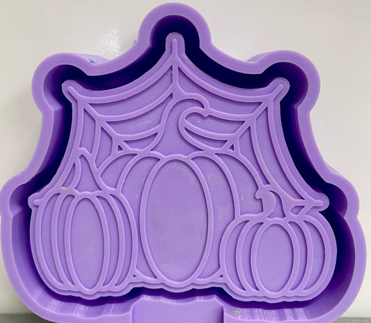 Pumpkins With Spiderweb Mold