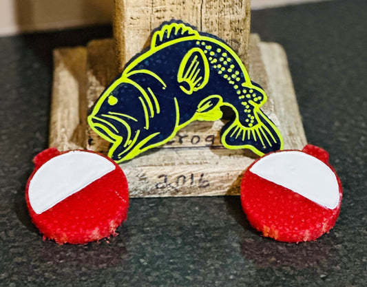 Bass Fish & Fishing Bobber Vent Clip Mold Set