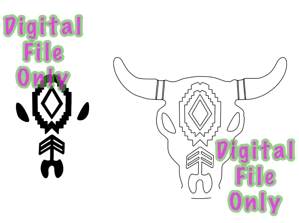 Detailed Bull Skull SVGs