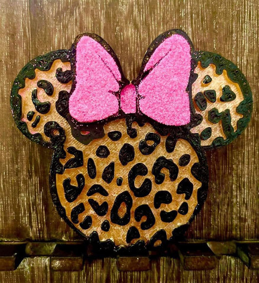 Leopard Print Cartoon Girl Mouse Mold