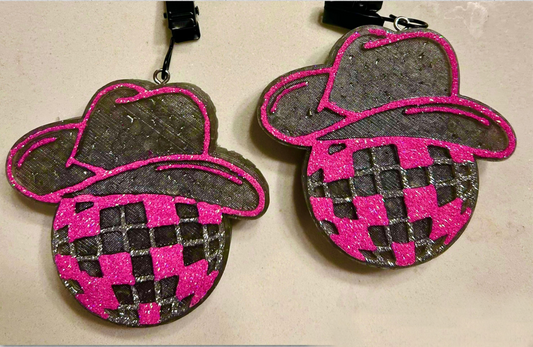 Cowboy Disco Ball Vent Clip Mold