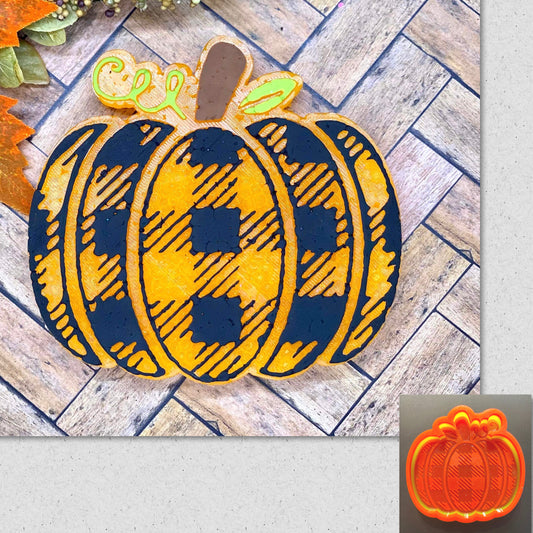 Plaid Pumpkin Mold
