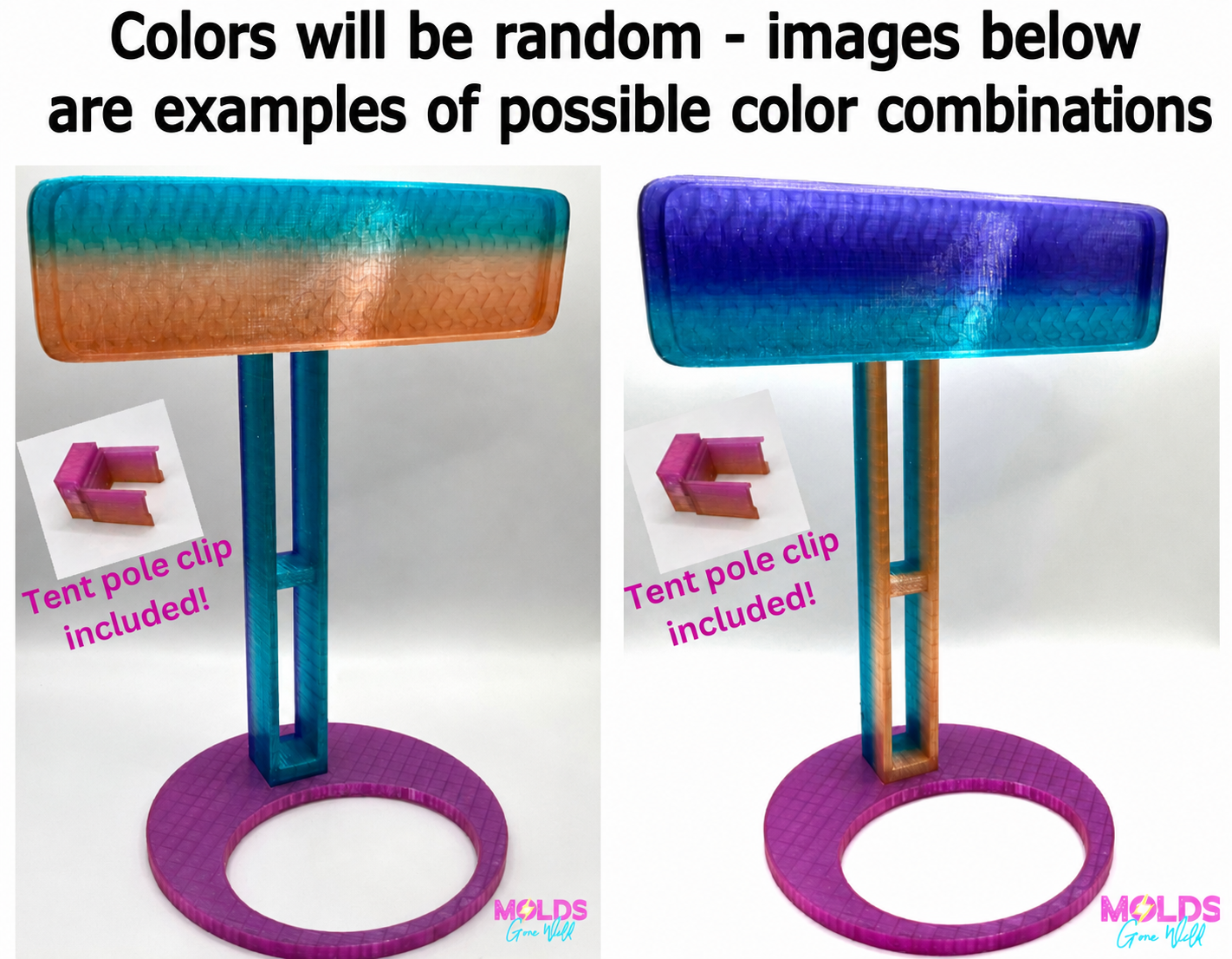 Rearview Mirror Freshie Display (Canopy Tent Clip Included)