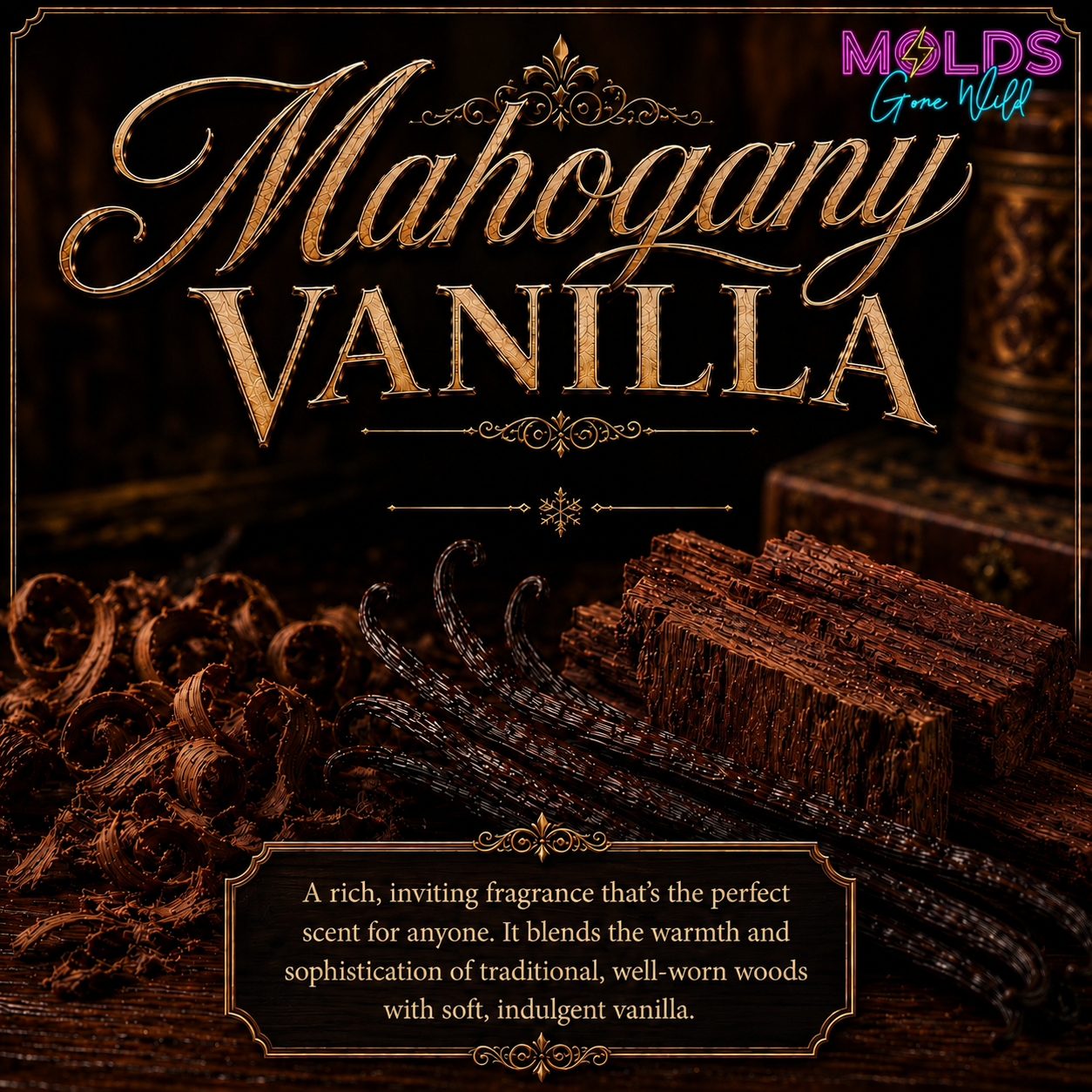 Mahogany Vanilla Prescented Aroma Beads