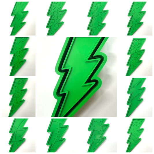 Lightening Bolt with Inserts Mold