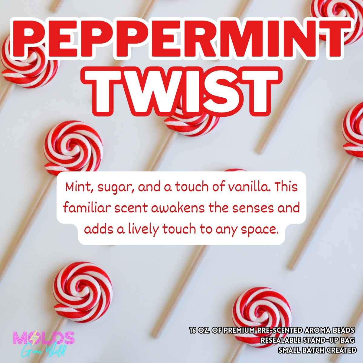 Peppermint Twist Prescented Aroma Beads