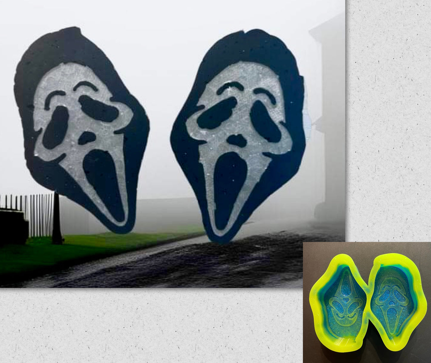 Ghostface Mask Vent Clip Mold
