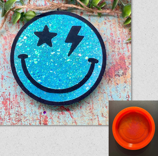Star Bolt Smiley Face Mold