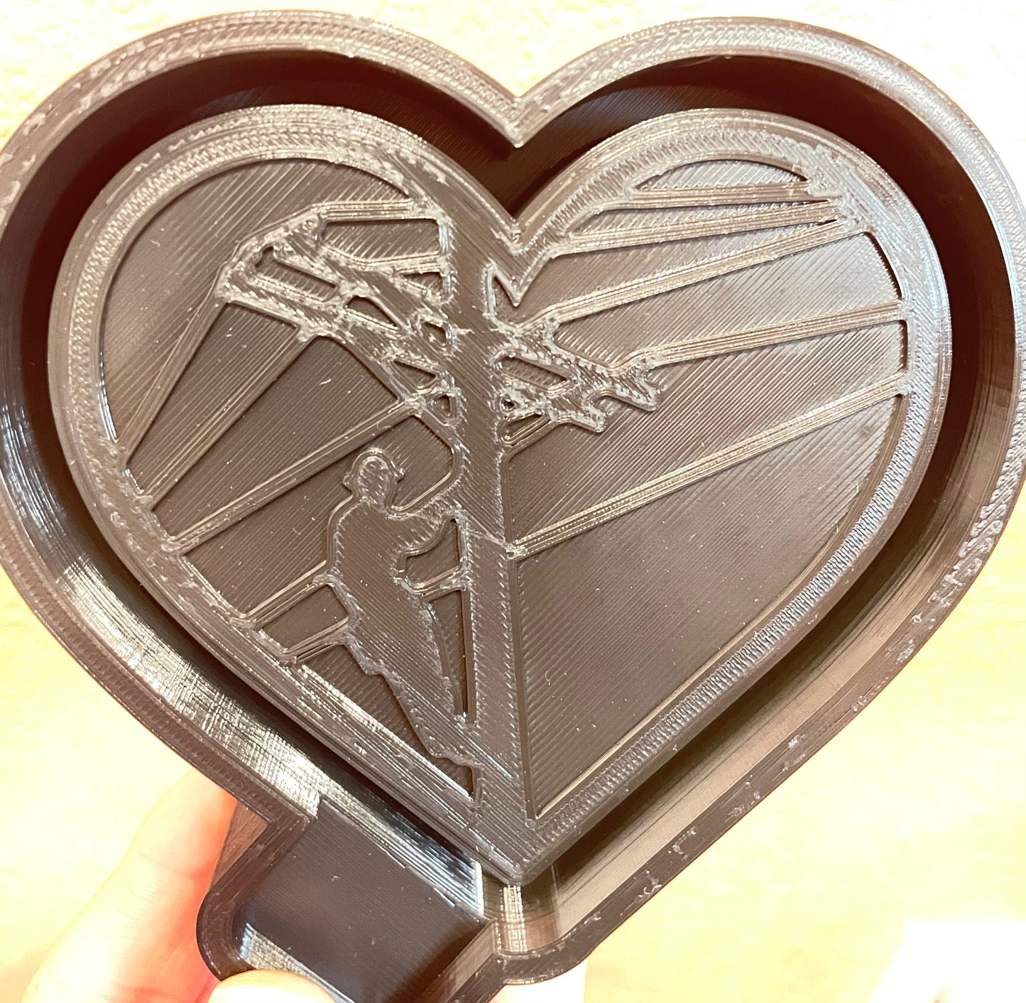 Lineman In Heart Mold