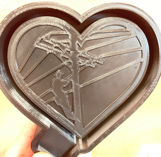Lineman In Heart Mold