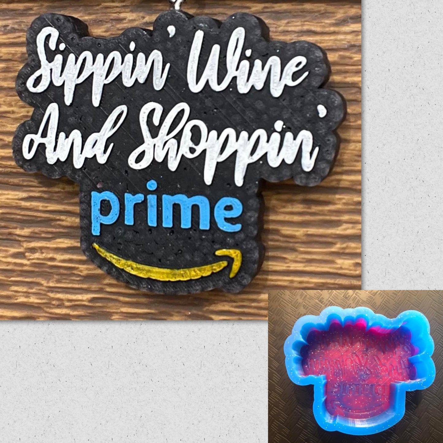 Sippin Wine And Shoppin Prime Mold