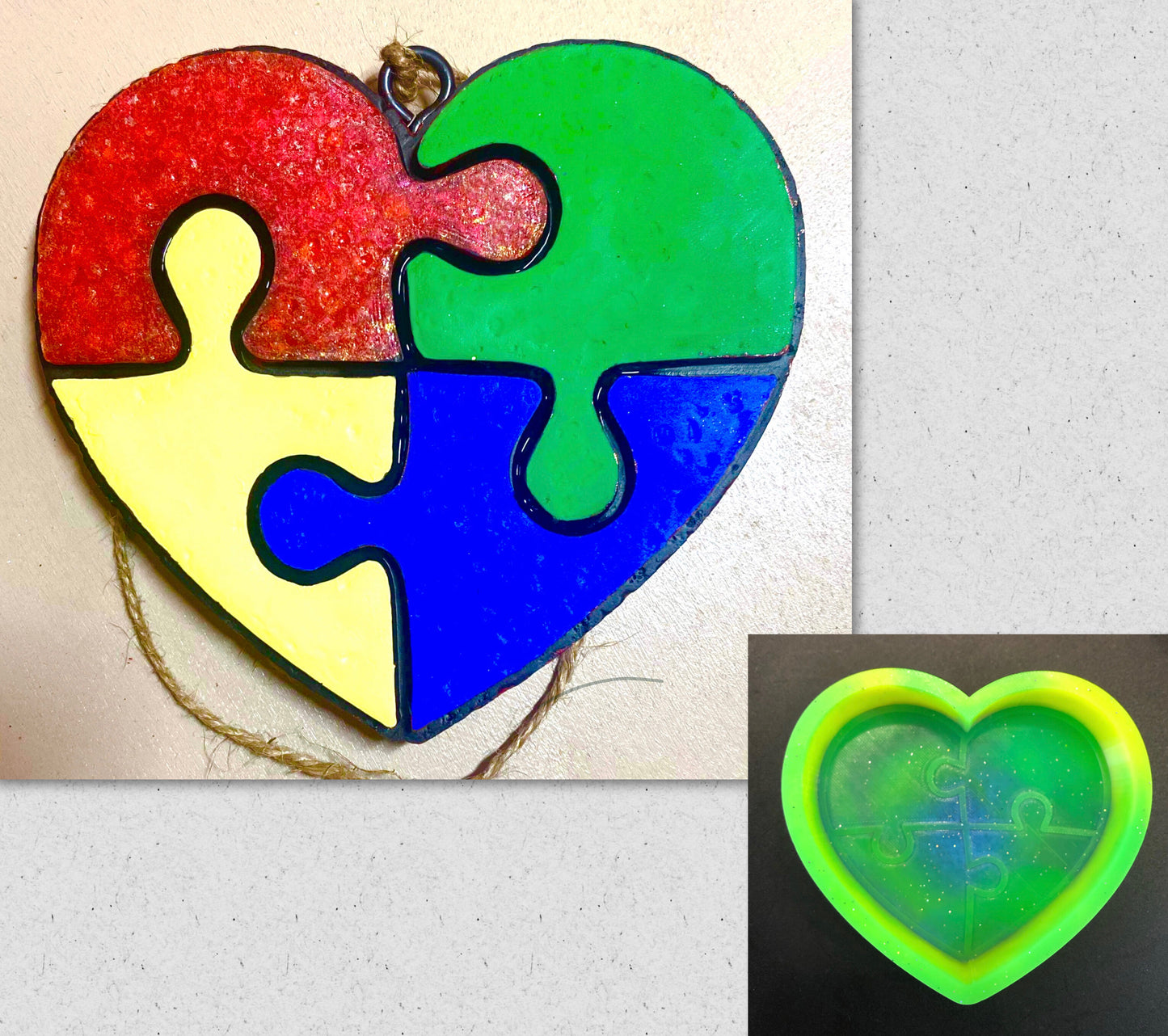 Autism Heart Mold