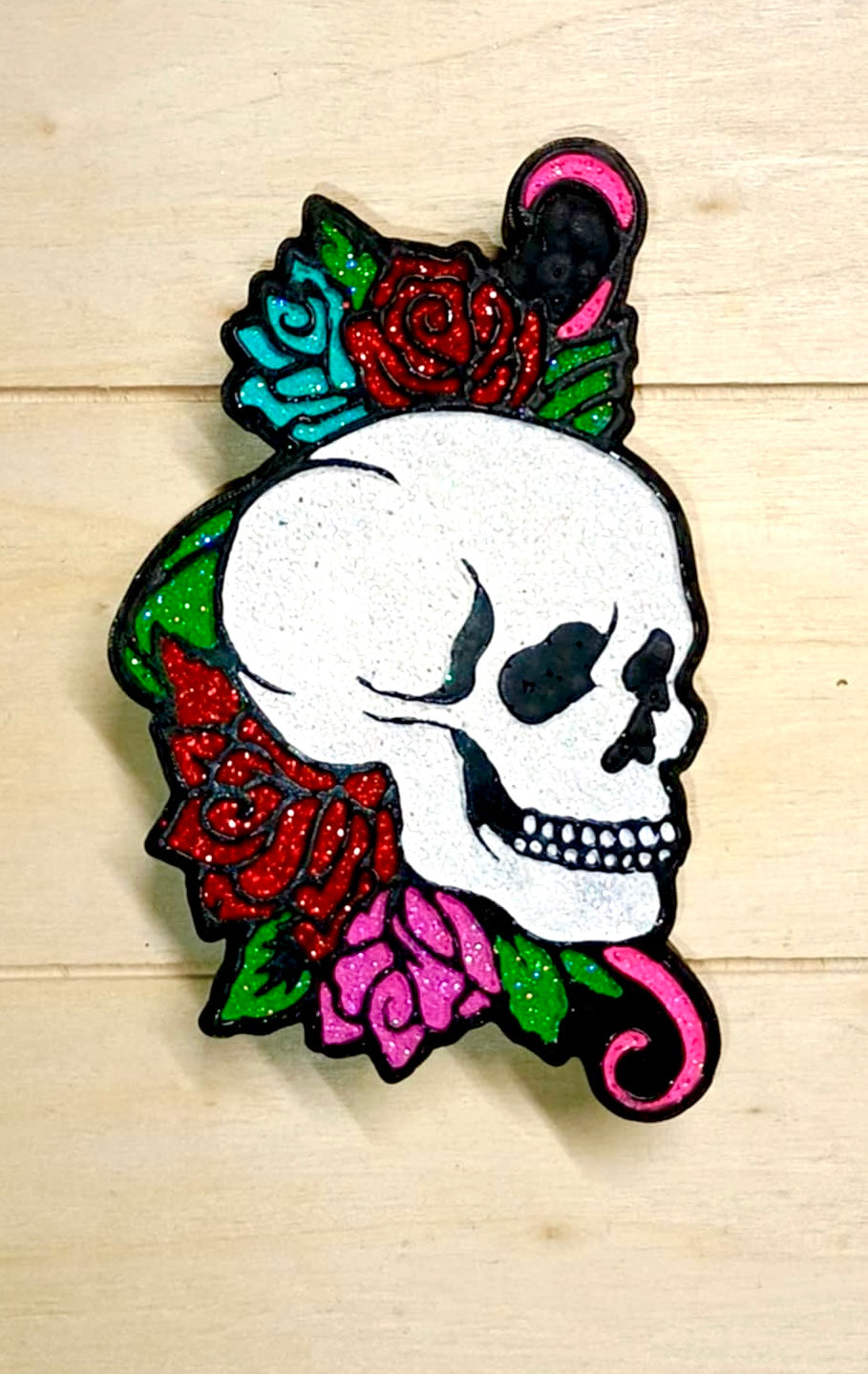 Skull with Flowers Mold