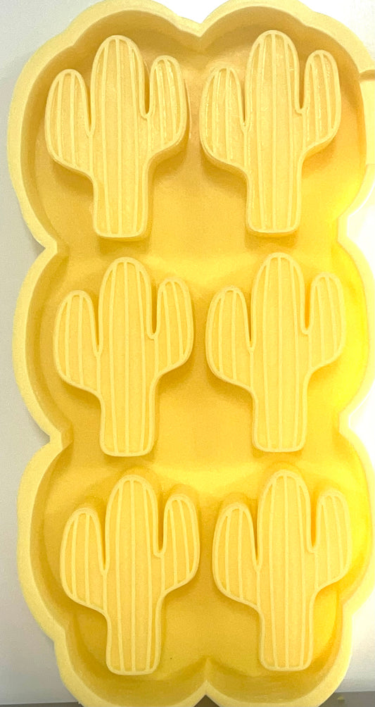 Cactus Wax Tray Melt Mold